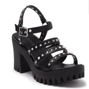 Madden Girl Studded Lug Sole Sandals - Reposhed